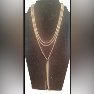 Claire’s Elegant Gold 3 Layered Necklace